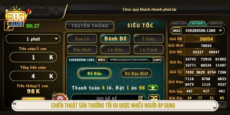 Người chơi nên ưu tiên những chiến thuật có tính ổn định lâu dài